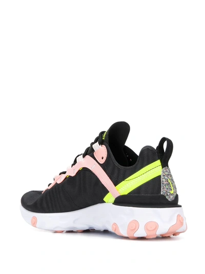 Shop Nike React Element 55 Prm Sneakers In Black