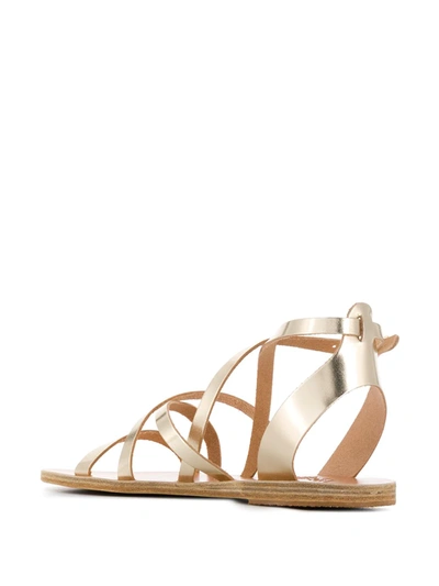 Shop Ancient Greek Sandals Delia Vachetta Sandals In Gold