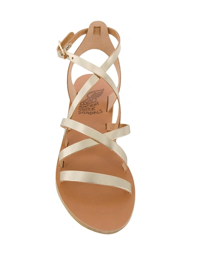 Shop Ancient Greek Sandals Delia Vachetta Sandals In Gold