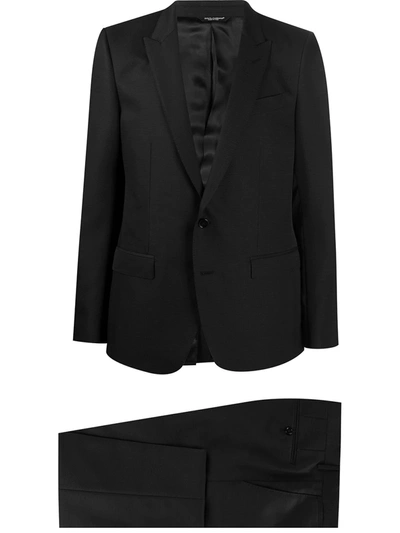 Shop Dolce & Gabbana Single-breasted Dinner Suit In Black