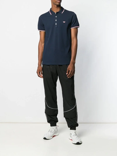 Shop Diesel T-randy-new Polo Shirt In Blue