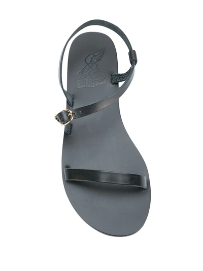 Shop Ancient Greek Sandals Niove Flat Sandals In Black