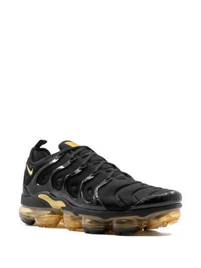 Nike Air Vapormax Plus "black/gold" Sneakers In Black