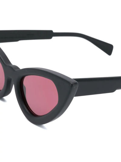 Shop Kuboraum Y3 Black Shine Sunglasses