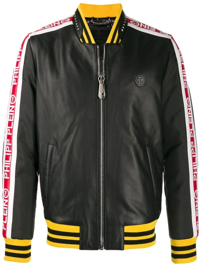 Shop Philipp Plein 20th Anniversary Bomber Jacket In Black