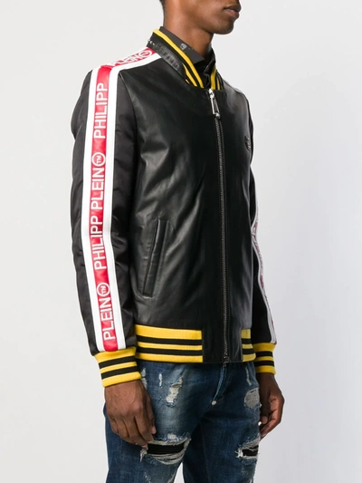 Shop Philipp Plein 20th Anniversary Bomber Jacket In Black