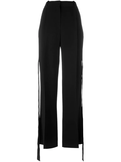 Shop Givenchy Pleated Tailored Trousers In Black