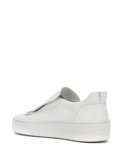 Shop Sergio Rossi Blair Slip On Sneakers In White