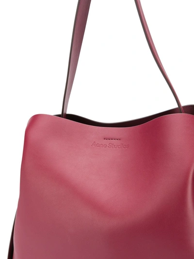 Shop Acne Studios Maxi Musubi Tote Bag In Red