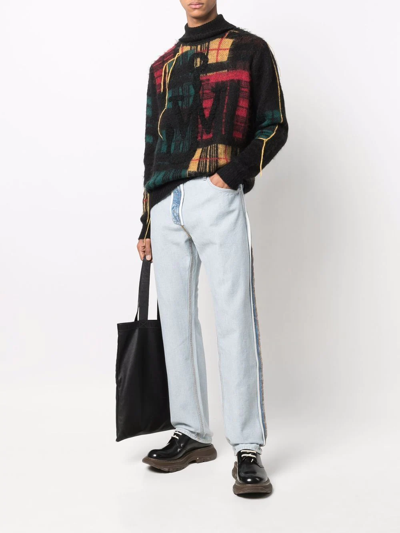 Helmut Lang Reverse 1999 Straight-leg Jeans In Blue