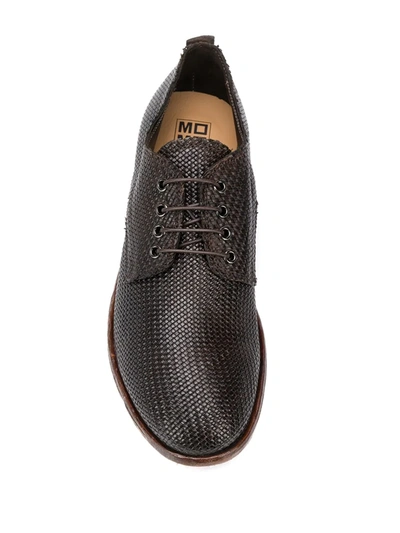 Shop Moma Nizza Derby Shoes In Brown