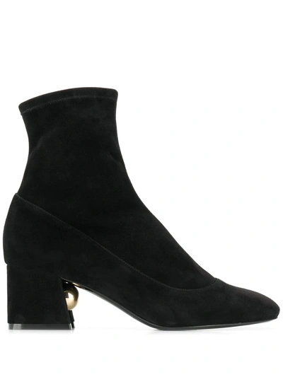 Shop Nicholas Kirkwood Miri Stretch Ankle Boots 55mm In Black
