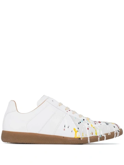 REPLICA PAINT SPLATTER-EFFECT LOW-TOP SNEAKERS