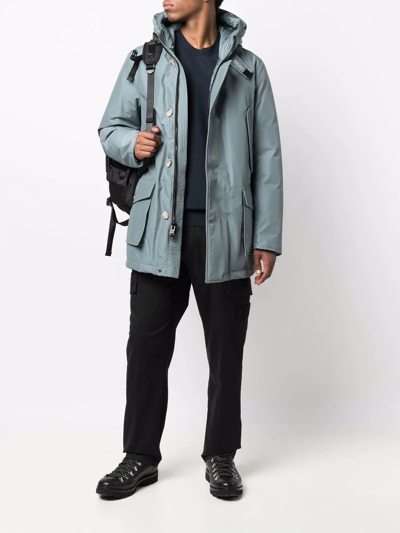 Shop Woolrich Arctic Hooded Parka In Blue