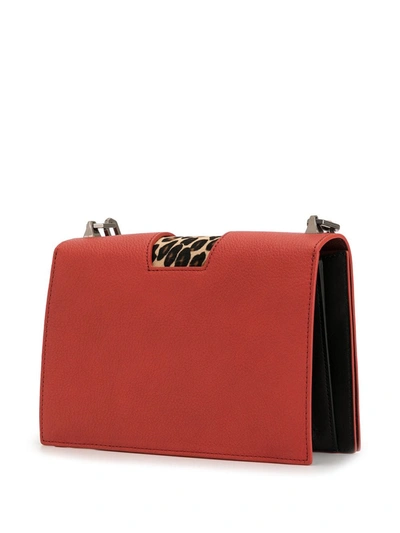 Shop The Volon V Chain Shoulder Bag In Red