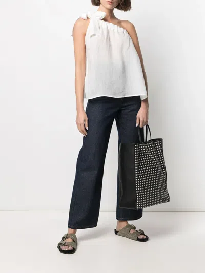 10 Corso Como Monogram Pattern Tote In Black