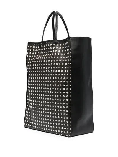 10 Corso Como Monogram Pattern Tote In Black