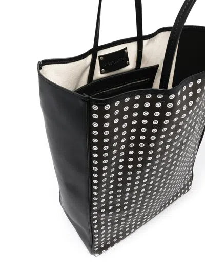10 Corso Como Monogram Pattern Tote In Black
