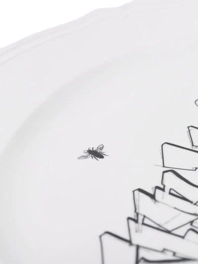 Off-white X Ginori 1735 Logo-print Oval Tray In White