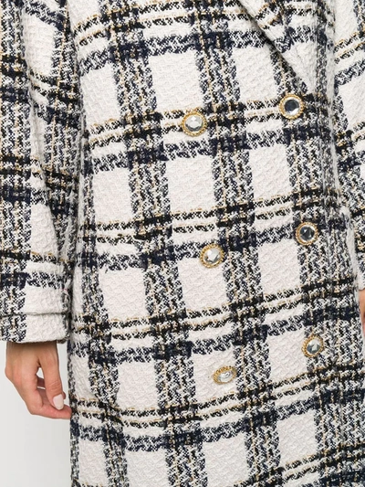 DOUBLE-BREASTED CHECK COAT