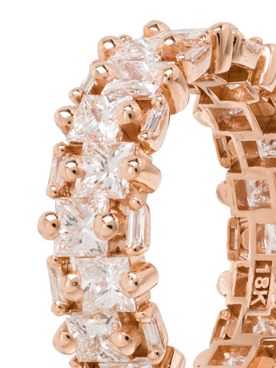 Shop Suzanne Kalan 18kt Rose Gold Diamond Eternity Ring