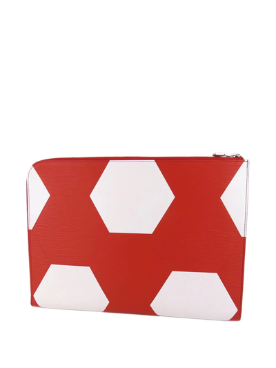 Pre-owned Louis Vuitton 2018  Épi Fifa World Cup Pochett Jour Gm Clutch In Red