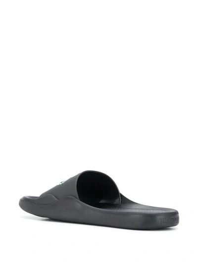 Kenzo Tiger Pool Mules In Black