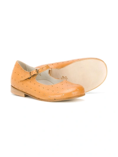 Pèpè Perforated Mary Jane Shoes In Neutrals
