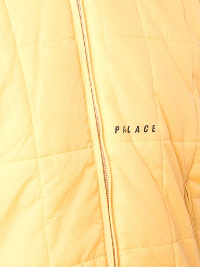 Shop Palace Q-bomber Quilted Bomber Jacket In Yellow