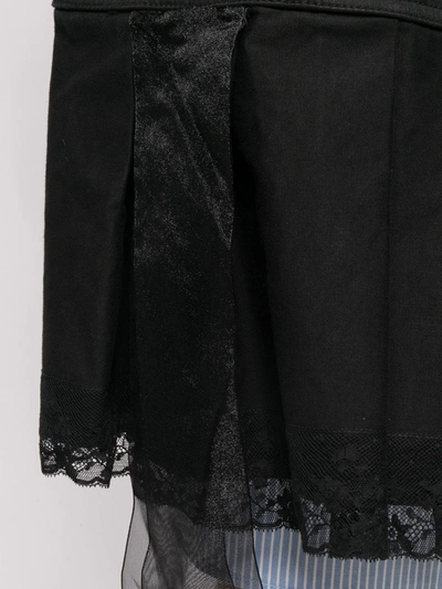 Shop Mm6 Maison Margiela Zipped Waistcoat Dress In Black