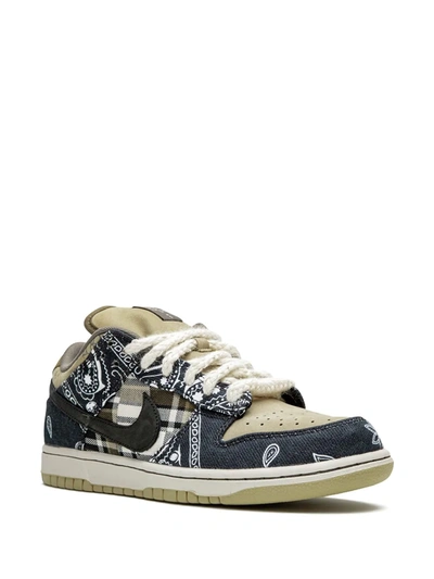Nike X Travis Scott Sb Dunk Low Qs Special Box Sneakers In Blue