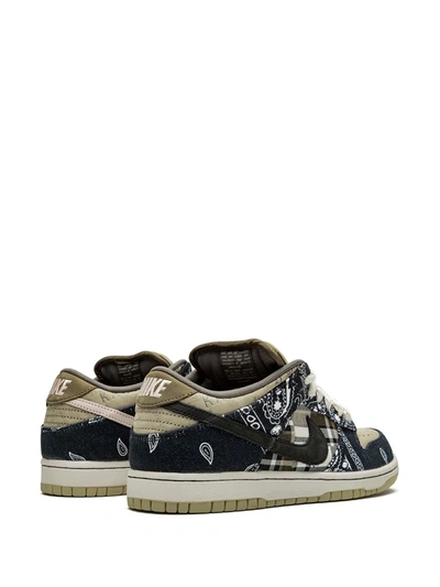 Shop Nike X Travis Scott Sb Dunk Low Qs Special Box Sneakers In Blue