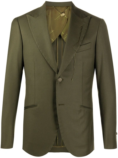 Shop Maurizio Miri Single-breasted Blazer In Green