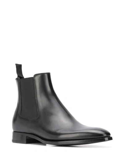Shop Givenchy Elasticated Panels Chelsea Boots In Black