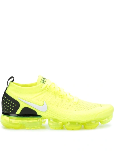 Nike Men's Air Vapormax Flyknit 2 Running Shoes, Yellow | ModeSens