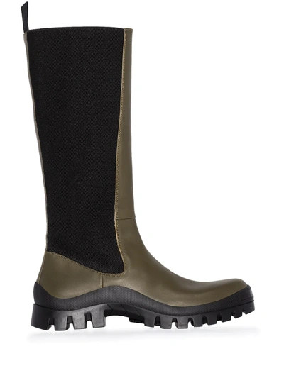 Shop Atp Atelier Bitonto Mid-calf Boots In Green