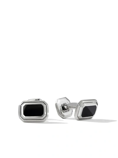 Shop David Yurman Gemstone Cufflinks In Black