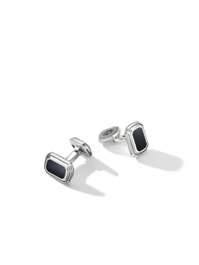 Shop David Yurman Gemstone Cufflinks In Black