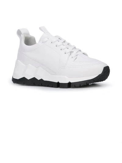 Shop Pierre Hardy Street Life Sneakers In White