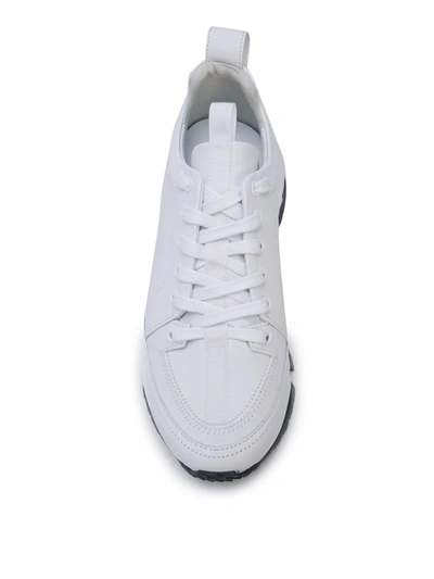 Shop Pierre Hardy Street Life Sneakers In White