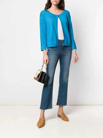 Sottomettimi One Button Cardigan In Blue
