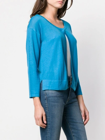Sottomettimi One Button Cardigan In Blue