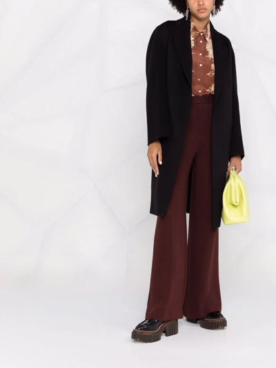 10 Corso Como Belted Single-breasted Coat In Schwarz