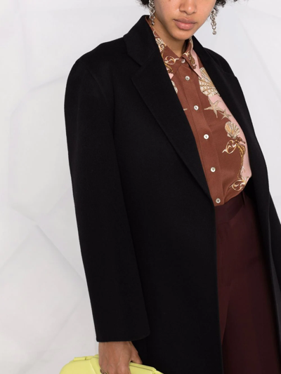 10 Corso Como Belted Single-breasted Coat In Schwarz