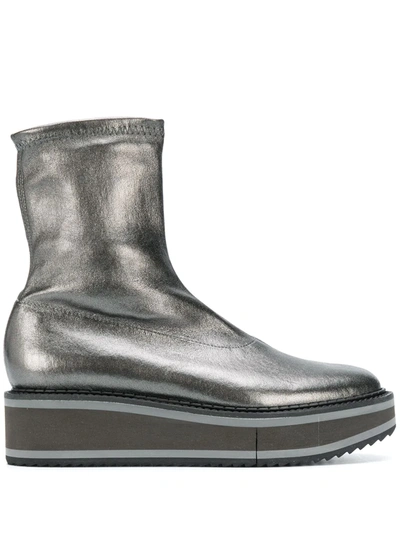 Shop Clergerie Berta Ankle Boots In Metallic