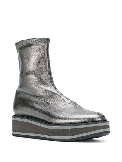 Shop Clergerie Berta Ankle Boots In Metallic