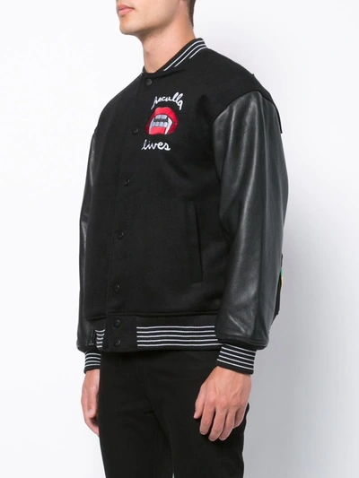 Haculla Lost Breed Patch Bomber Jacket In Black
