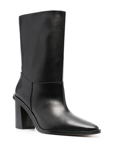 Shop Kenzo Pointed-toe Ankle Boots In Black