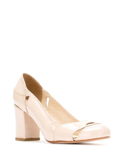 Sarah Chofakian Patent Leather Bruxelas Pumps In Neutrals