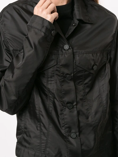 Shop Rta Erika Buttoned Boyfriend Jacket In Black